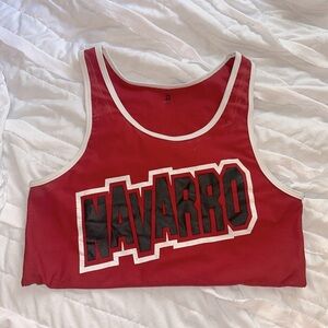 Navarro cheer jersey tank top